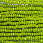 11/0 Czech Charlotte/True Cut Seed Bead, Opaque Olive Green