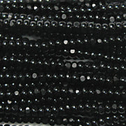 CZ Seed Bead True Cut Op Black 11/0 (FULL HANK)
