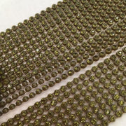 ss8 Colorful Rhinestone Banding - 1 yard Olive Green