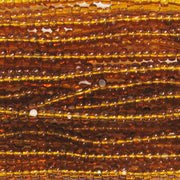 11/0 Czech Charlotte/True Cut Seed Bead, Transparent Dark Topaz