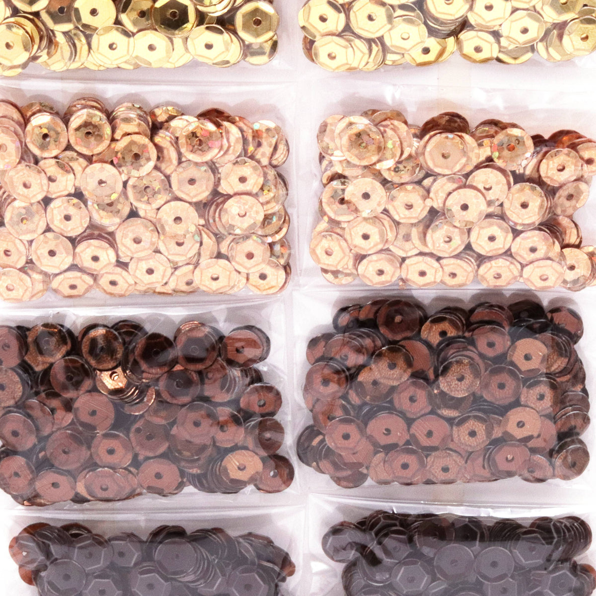 Craft Sequins: BS-004 Gold and Brown