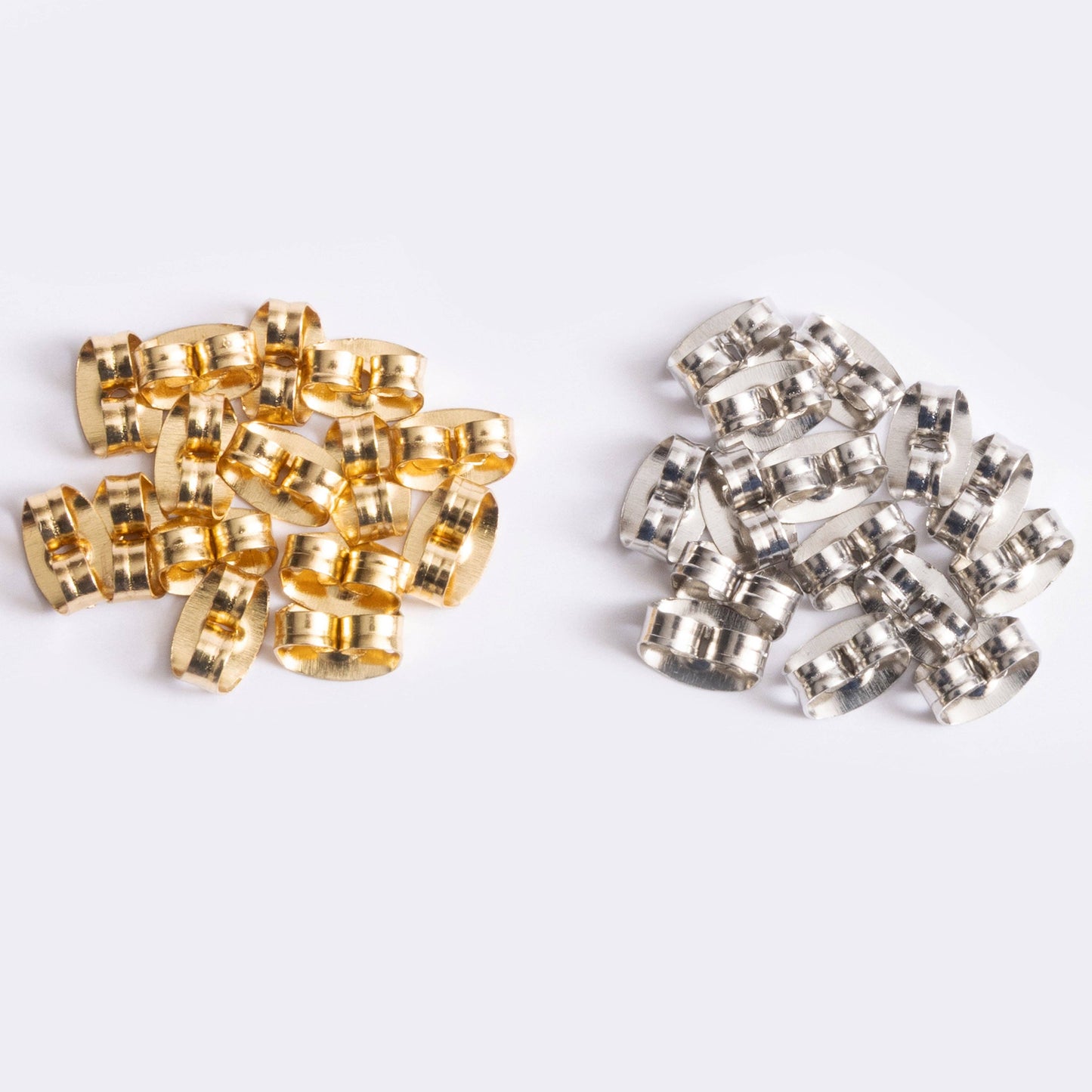 Metal Earring Back Replacements in gold and silver color