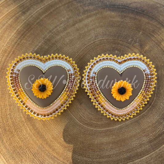 🤎Orange & Brown Hearts