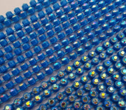 ss6 AB Rhinestone Banding - 1 yard Royal Blue