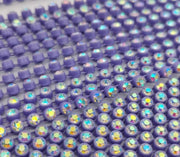 ss6 AB Rhinestone Banding - 1 yard Purple