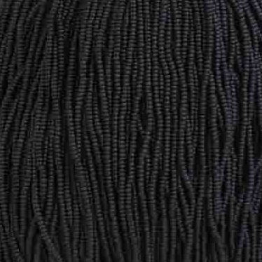 CZ Seed Bead Op Black Matte 11/0