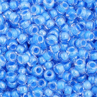 Czech Seed Bead 11/0 Vial C/L Blue apx23g