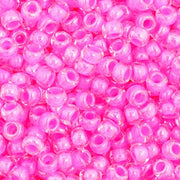 Czech Seed Bead 11/0 Vial Crystal C/L Rose apx23g