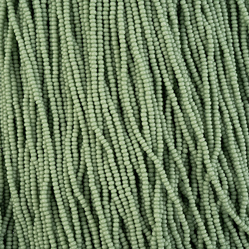 Czech Seed Bead 11/0 Eucalyptus Chalk Dyed Solgel Strung