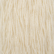 Czech Seed Bead 13/0 Cut Opaque Pearl Ceylon Strung