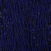Czech Seed Bead 13/0 Cut Opaque Dark Royal Strung