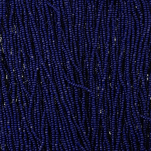 Czech Seed Bead 13/0 Cut Opaque Dark Royal Strung