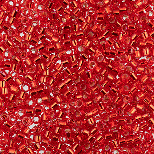 Miyuki Delica 11/0 5.2g Vial Red S/L Dyed