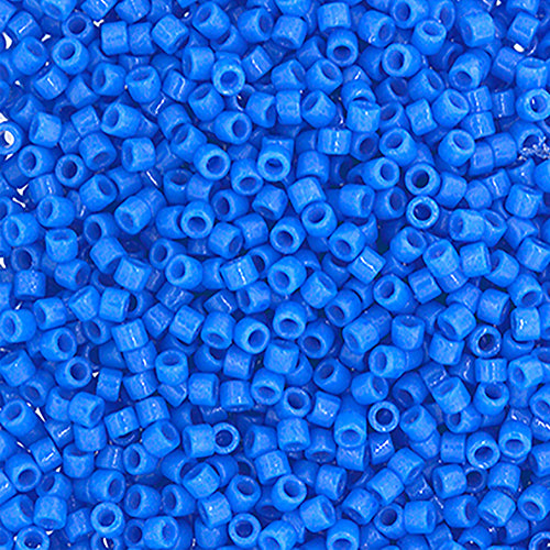 Miyuki Delica 11/0 5.2g Vial Duracoat Opaque Dyed Blue Cerulean