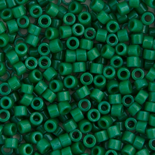 Miyuki Delica 11/0 5.2g Vial Green Jade Opaque Dyed