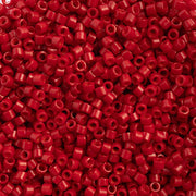 Miyuki Delica 11/0 5.2g Vial Bright Red Dyed Matte