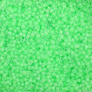 Miyuki Delica 11/0 5.2g Vial Light Green Luminous Neon Color