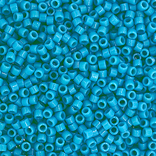 Miyuki Delica 11/0 5.2g Vial Duracoat Opaque Dyed Capri Blue