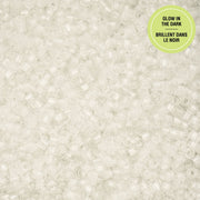 Cylin Bead 11/0 25g Bag Glow in Dark - White to Turquoise