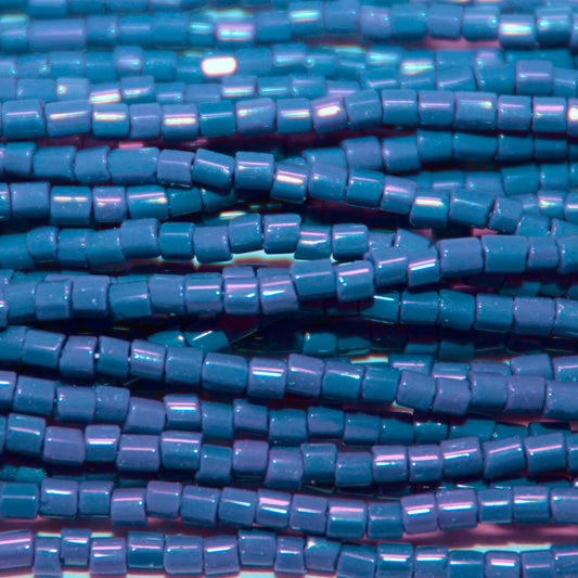 11/0 Czech Two Cut Seed Bead Opaque Denim