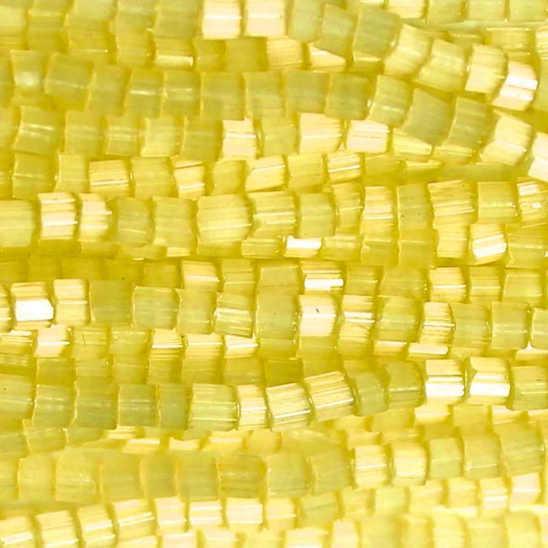 11/0 Czech Two Cut Seed Bead Butter Satin Tint**