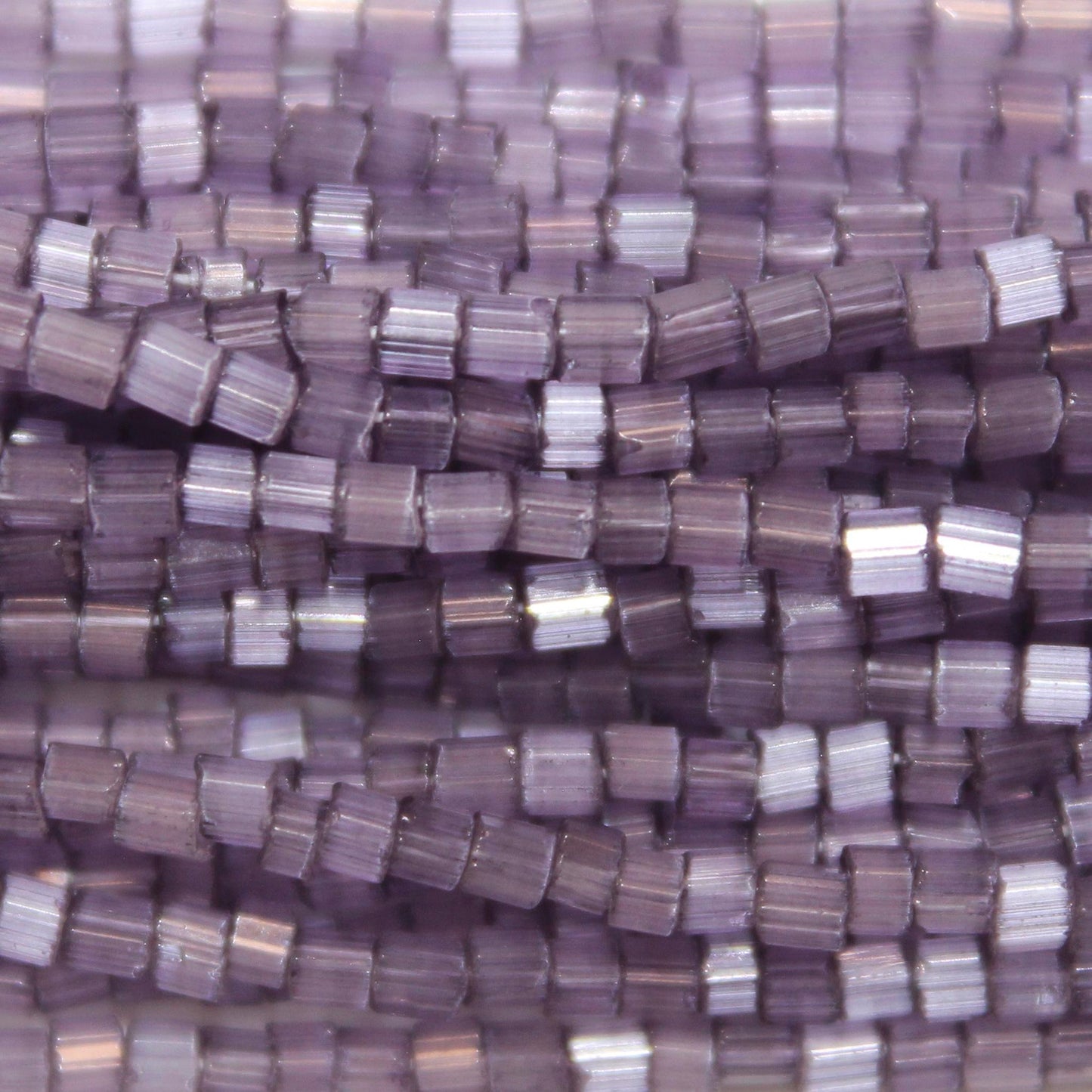 11/0 Czech Two Cut Seed Bead Light Cardinal Satin Tint