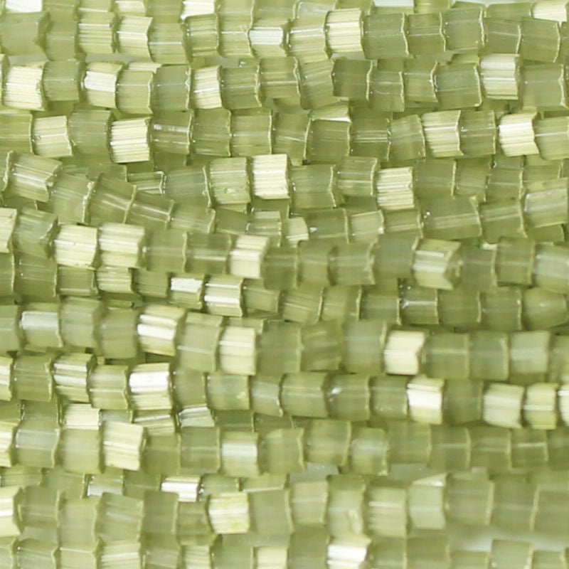 11/0 Czech Two Cut Seed Bead Olivine Satin Tint**