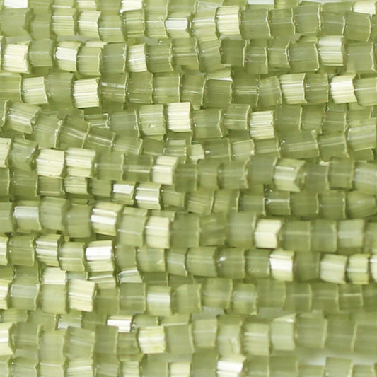 11/0 Czech Two Cut Seed Bead Olivine Satin Tint**