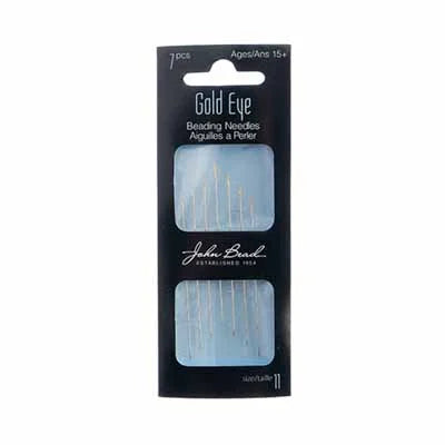 Beading Needle Gold Eye 7 pcs Size 11