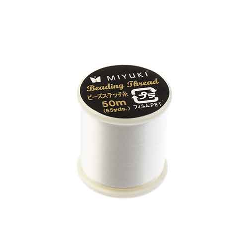 Miyuki Nylon Beading Thread B White (50m)