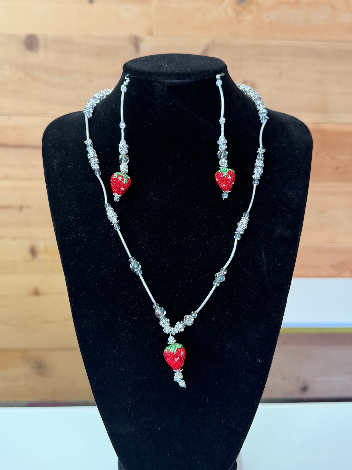Turtle Island Express - Silver Strawberry Necklace