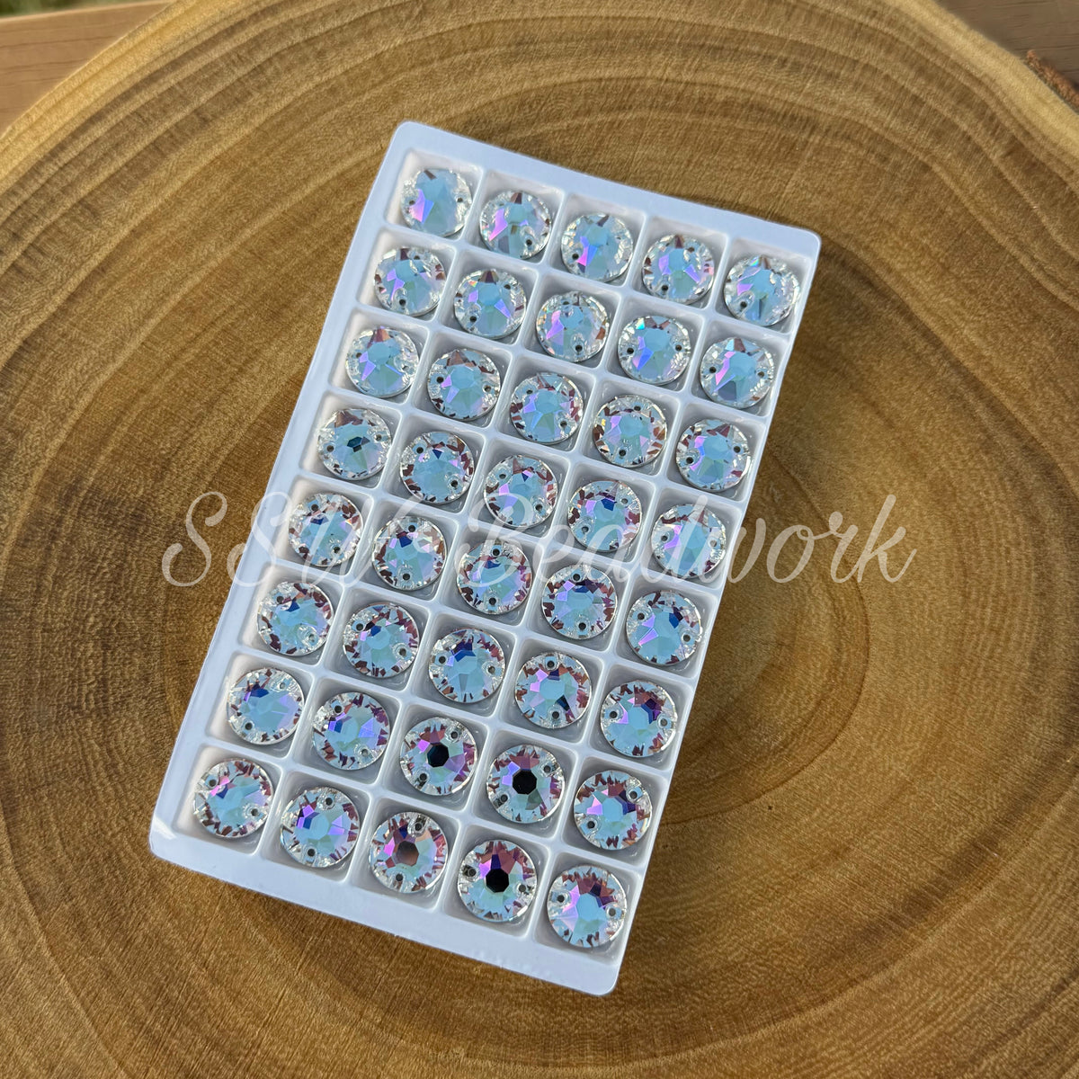 12 mm Xirius Flatback Crystal Centers (Pair)
