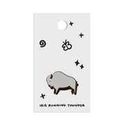 “The White Buffalo” Enamel Pin