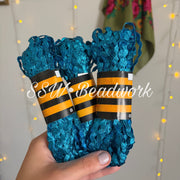 15 Yard - Blue Metalic Rickrack Trim 8mm