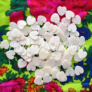 20 mm Mother of Pearl Hearts w/ 1 hole (EACH)