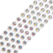 Crystal Lane DIY Rhinestone Banding 1yd 1row ss8 White Casing/ Crystal AB