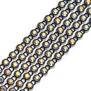 Crystal Lane DIY Rhinestone Banding 1yd 1row ss8 Black Casing/ Crystal AB