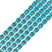 Crystal Lane DIY Rhinestone Banding 1yd 1row ss8 Aqua Casing/ Crystal