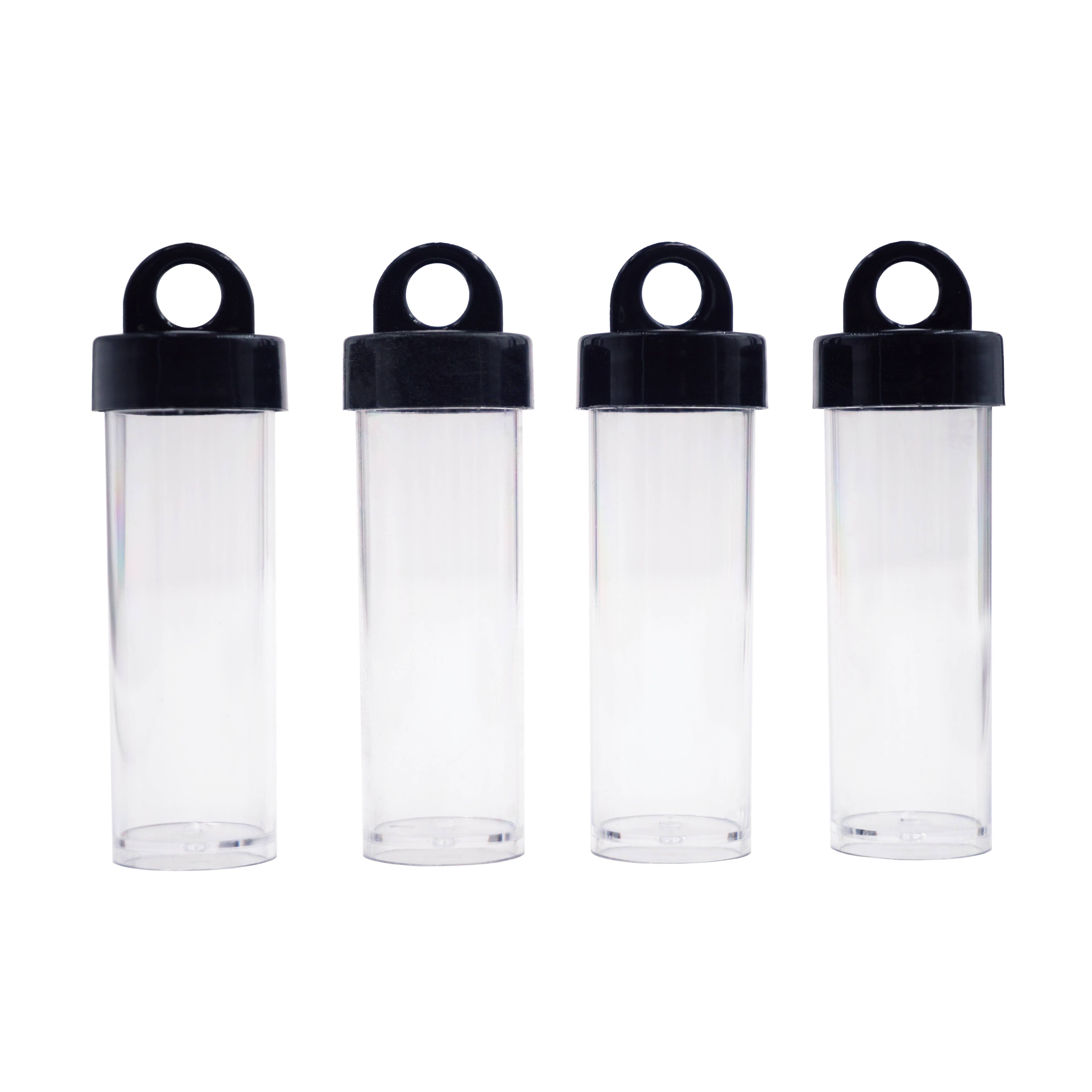 Plastic Tube Container w/ Hanging Screw Lid, 4-ct: 15ml