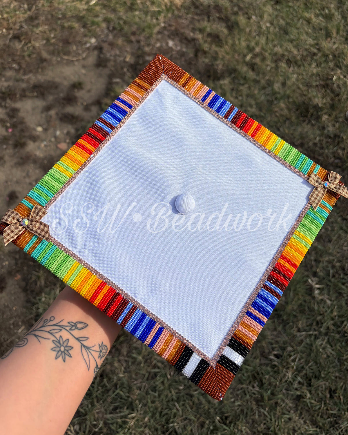 Beaded Graduation Cap