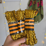 15 Yard - Gold Metalic Rickrack Trim 8mm
