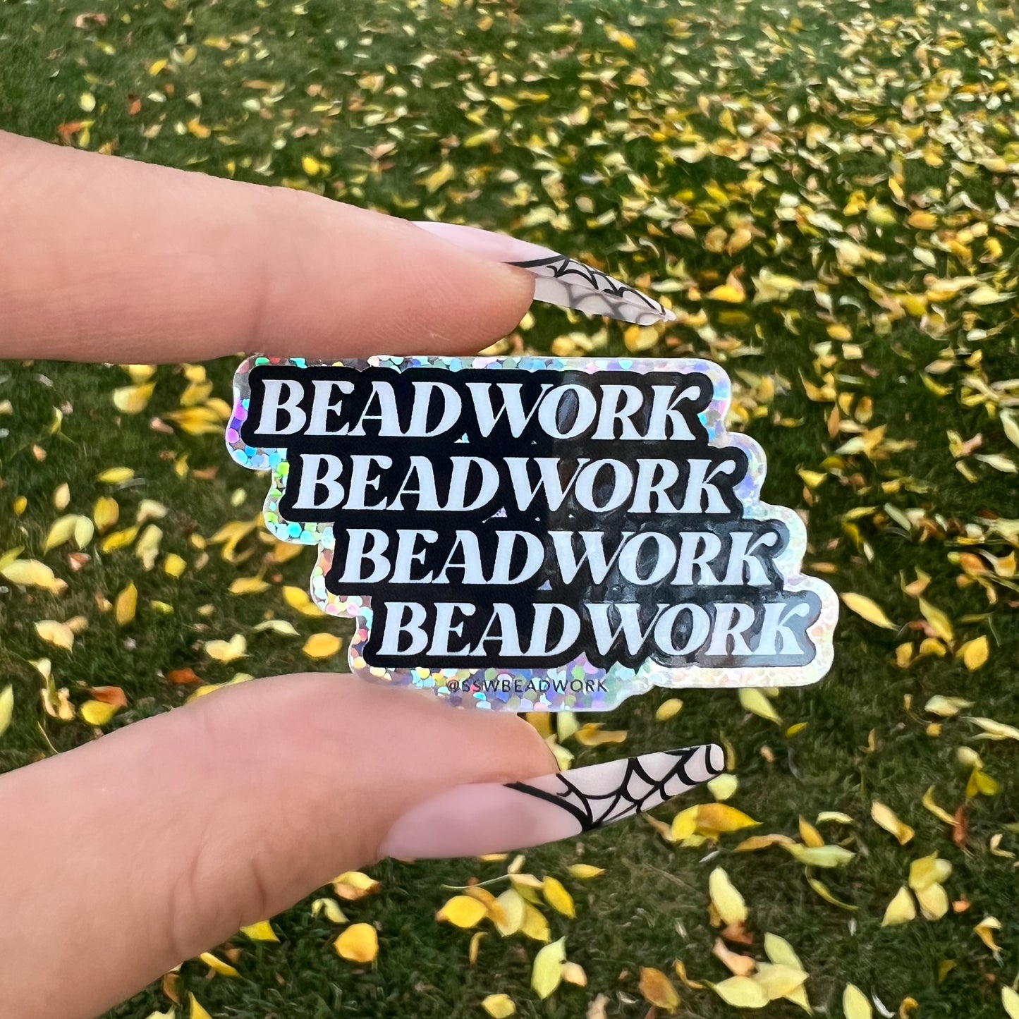 Holographic Beadwork Sticker