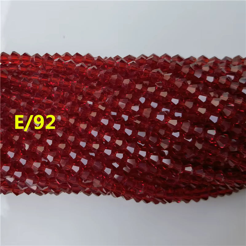 6mm Bicone Crystal Glass Beads