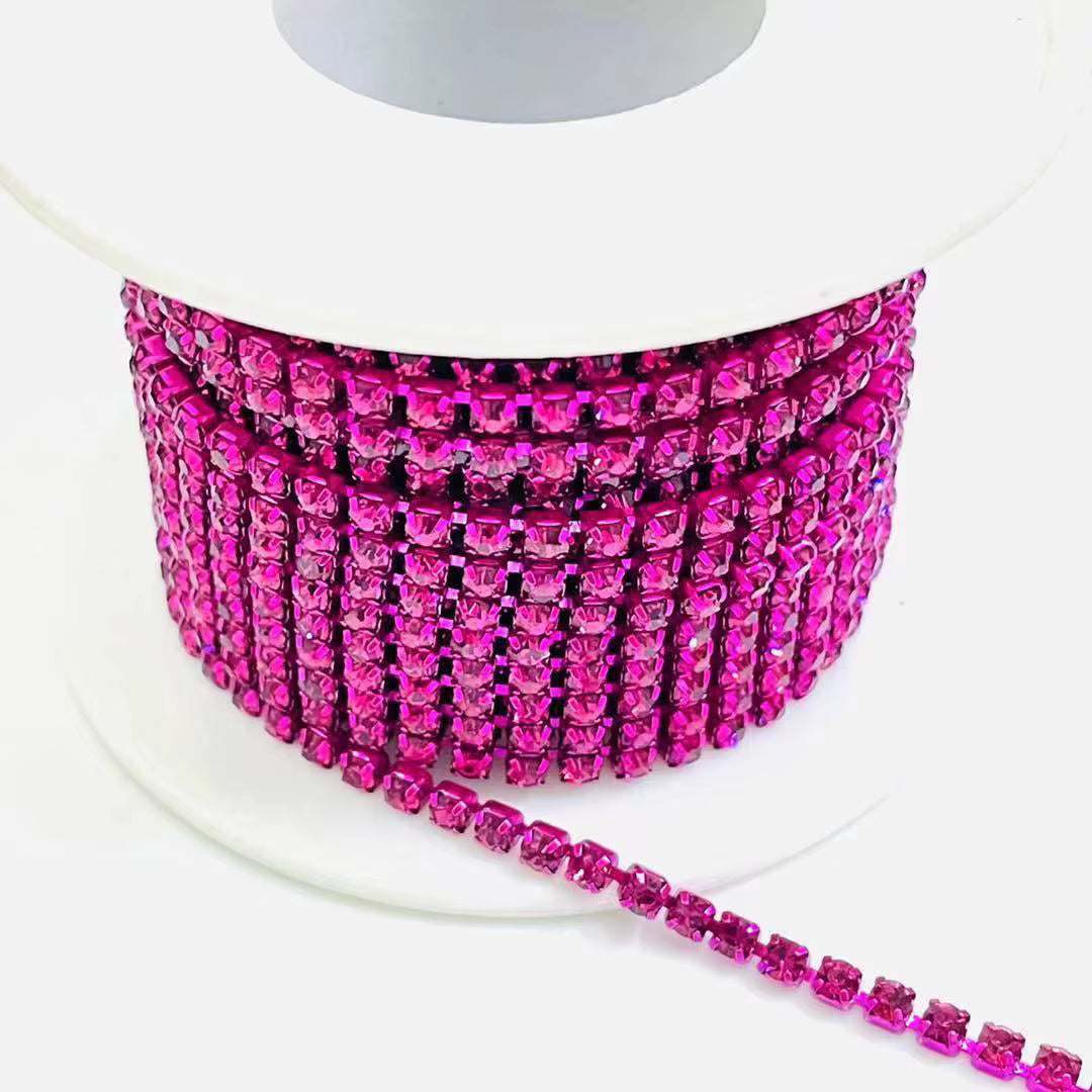 SS6/2mm Metal Rhinestone Banding 10 Yards