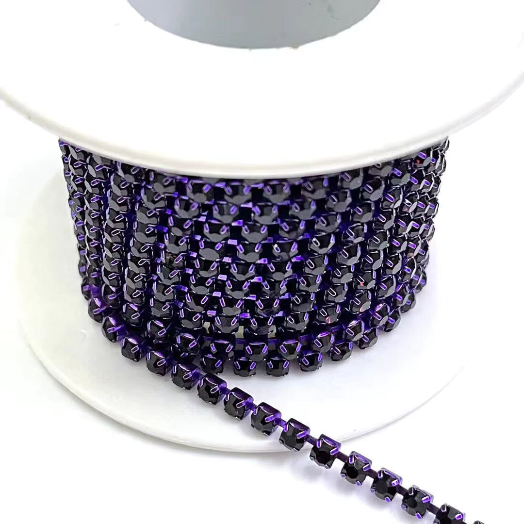 SS6/2mm Metal Rhinestone Banding 10 Yards