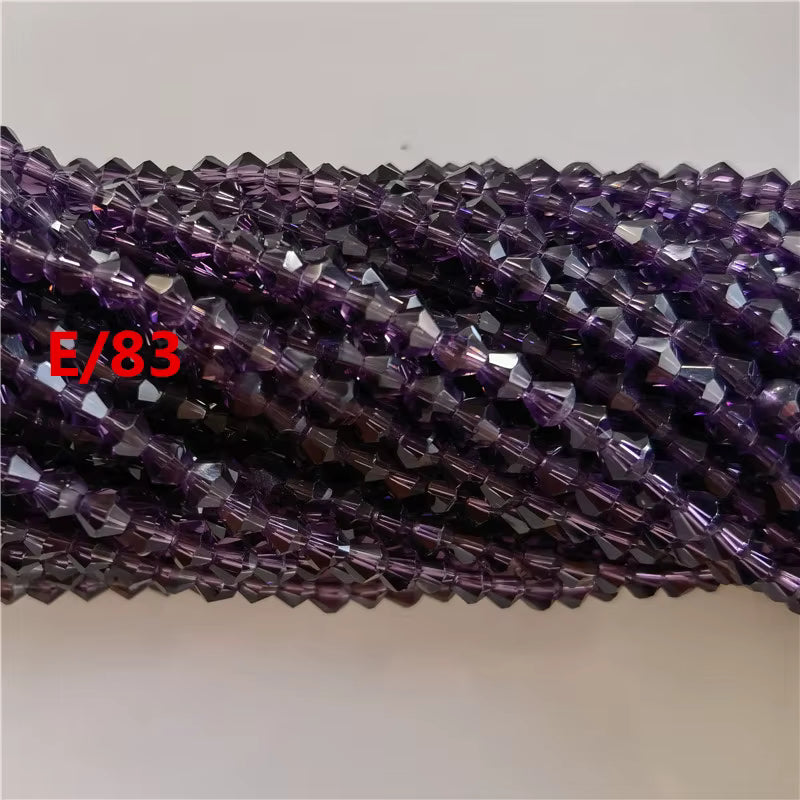 6mm Bicone Crystal Glass Beads
