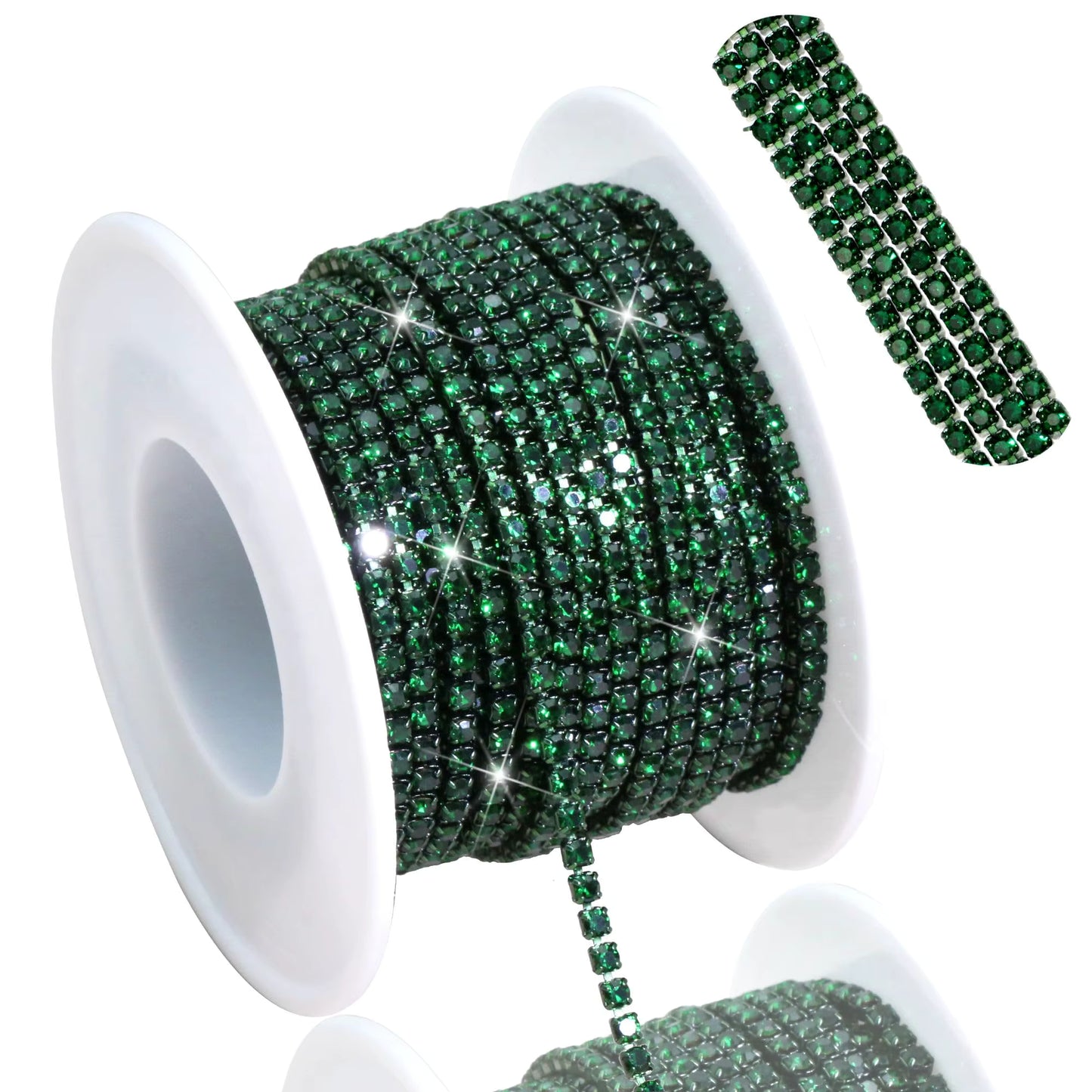SS6/2mm Metal Rhinestone Banding 10 Yards