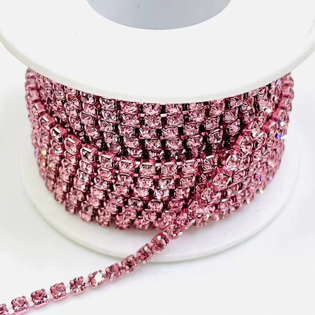 SS6/2mm Metal Rhinestone Banding 10 Yards