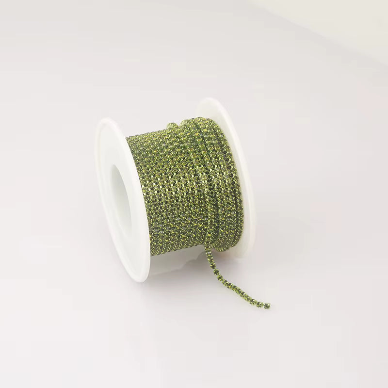 SS6/2mm Metal Rhinestone Banding 10 Yards