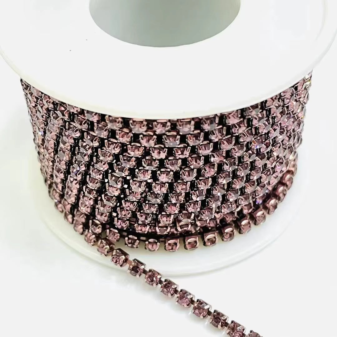 SS6/2mm Metal Rhinestone Banding 10 Yards